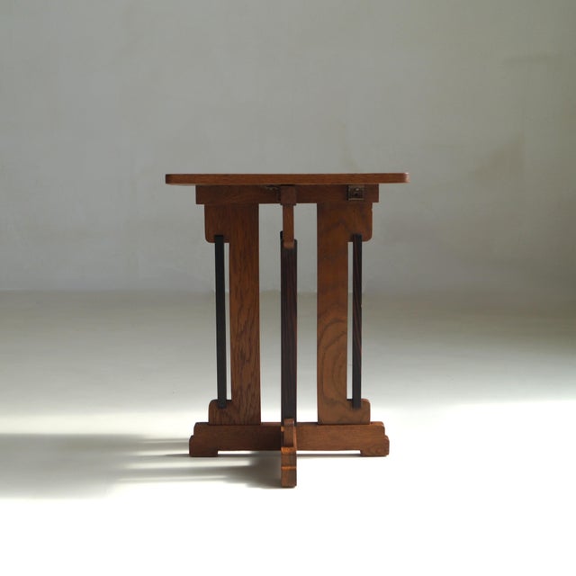 Modern Dutch Art Deco No. 288 Accent Table by P.E.L. Izeren for Genneper Molen, 1920s For Sale - Image 3 of 15