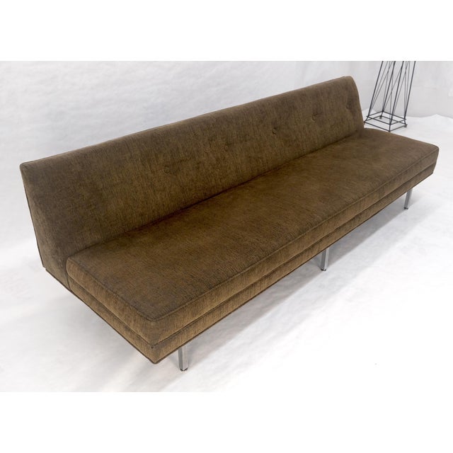 Brown George Nelson Atr Wedge Back Mid Century Modern Sofa MINT! For Sale - Image 8 of 11