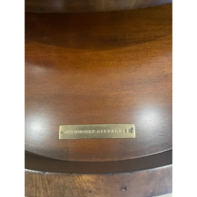 Wood Theodore Alexander Italian Side Table For Sale - Image 7 of 7