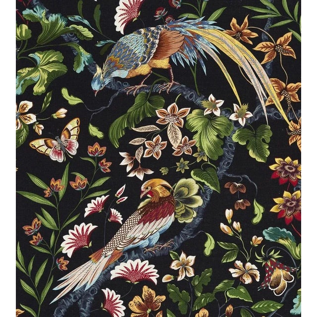 Traditional Sample - The House of Scalamandré Botany Bay Fabric, Black Ruby For Sale - Image 3 of 3