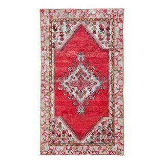 Galerie Shabab Collection Mid-20th Century Turkish Oushak Accent Rug For Sale