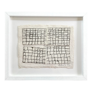Barbara Beck 1991 Ink on Paper, Cut Paper Collage - Signed/Dated