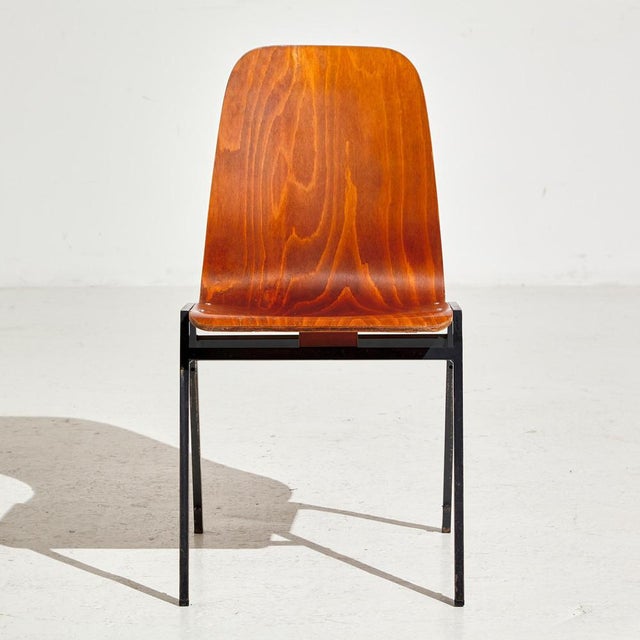 Stackable Beech Chair, 1970s For Sale - Image 6 of 18