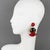 Cilea Paris designs these stunning, dimensional, dangling resin clip-on earrings. The rare pieces feature Art Deco...