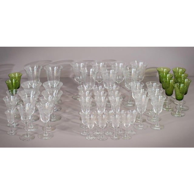 Vintage Drinking Glasses, Set of 45 For Sale - Image 17 of 17