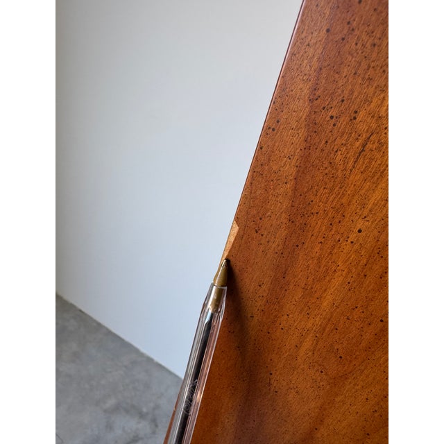 1980s Vintage Drexel Solid Wood Tall Bookshelf With Cabinet Storage/ Sold For Sale - Image 17 of 18