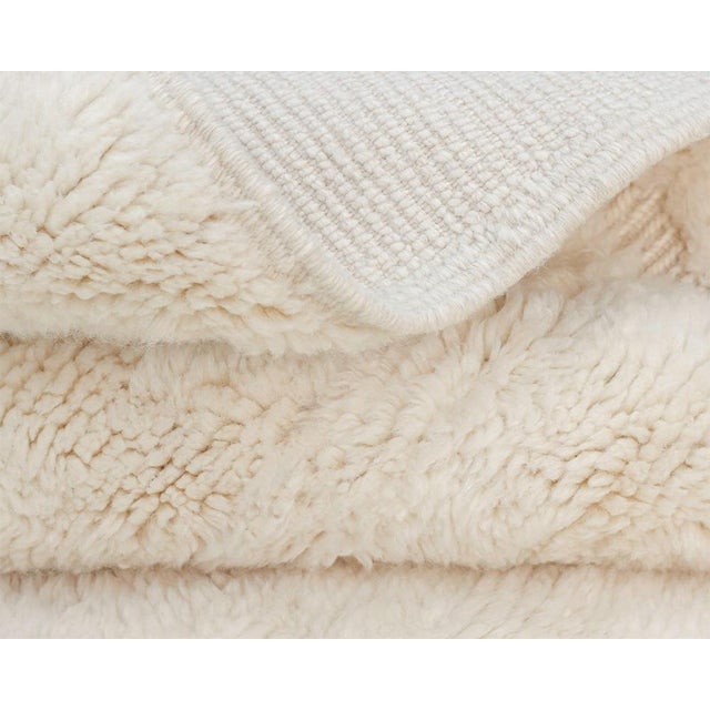 Contemporary Hand-Knotted Wool Rug by Azele Studio For Sale - Image 3 of 9