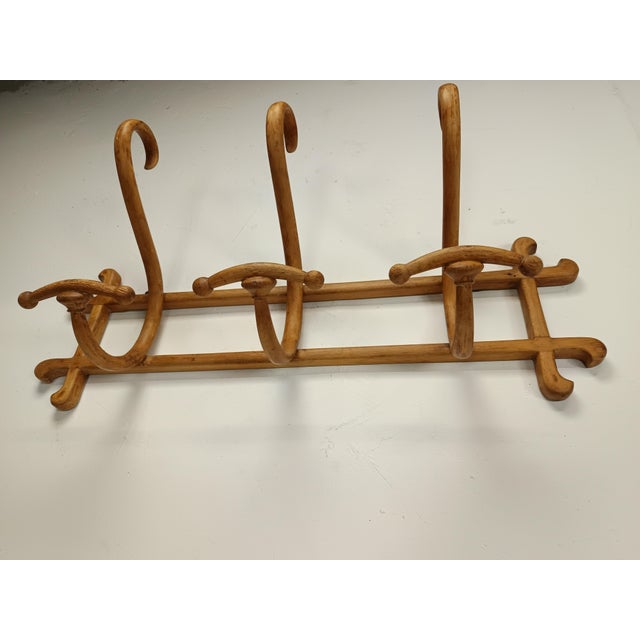 Wood Wall-Mounted Coat Rack from Thonet, 1890s For Sale - Image 7 of 15
