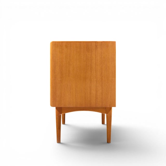 Mid 20th Century Bernhard Pedersen Mid Century Danish Teak Tambour Credenza and Hutch For Sale - Image 5 of 12