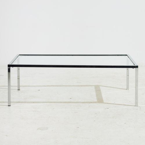 Chrome and Glass Coffee Table, 1980s For Sale - Image 9 of 9