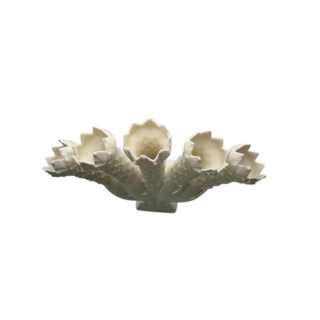 American Wedgwood Williamsburg Restoration Five Finger Ceramic Posey Holder For Sale - Image 3 of 5