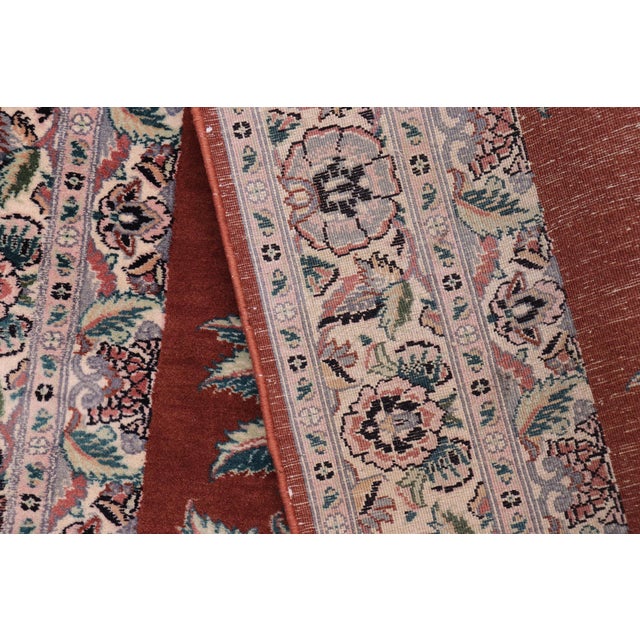 Textile Shabby Chic 1990's Pak-Persian Rust/Beige Wool Rug - 3'1'' X 5'2'' For Sale - Image 7 of 9