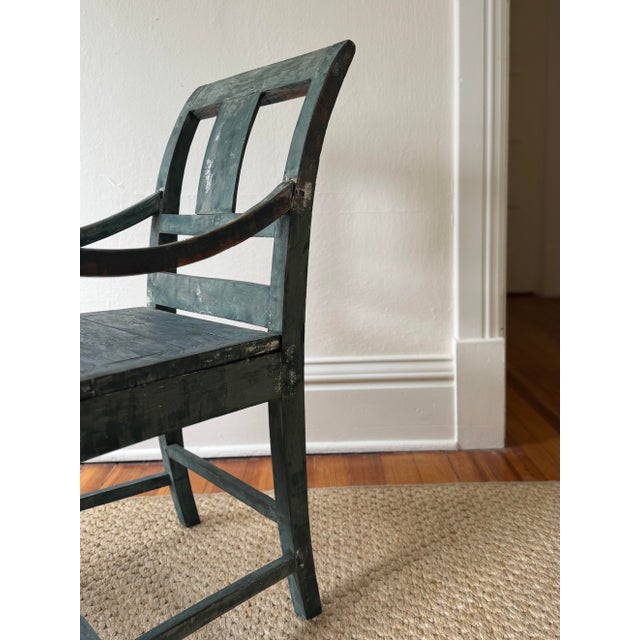 Gustavian (Swedish) 19th C Swedish Painted Chair For Sale - Image 3 of 10
