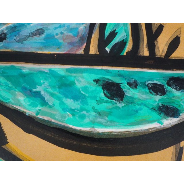 Jacques Poli, Parakeets, The Garden, Lithograph For Sale - Image 5 of 10