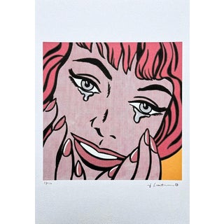 After Roy Lichtenstein, "Happy Tears", 1990s, Silk-Screen For Sale