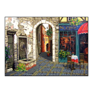 Viktor Shvaiko "Fresco and Fountain" Memories De Provence Suite H.Signed Canvas