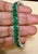 30 Carat Natural Emerald Cocktail Tennis Bracelet 14 Karat White Gold 7" For Sale - Image 4 of 8