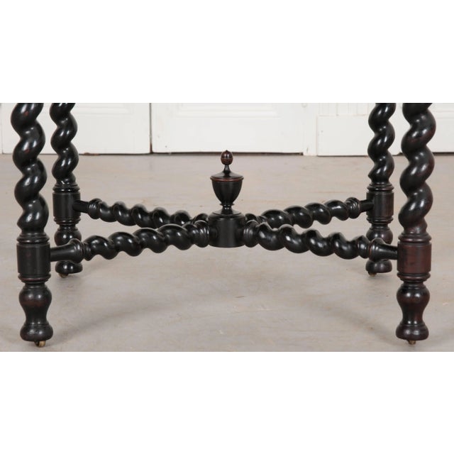 Italian 19th Century Italian Ebonized Table With Scagliola Top For Sale - Image 3 of 11
