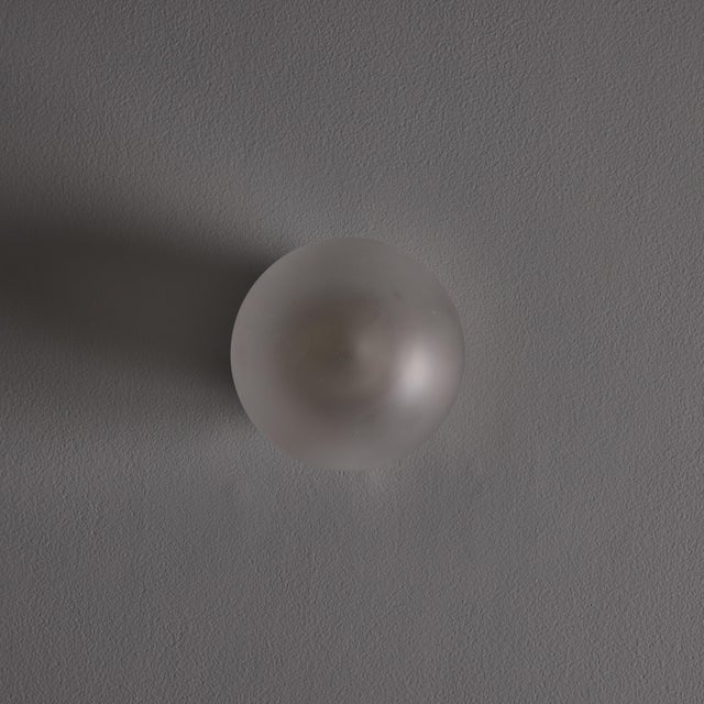 1950s Mauri Almari Model Ea 11 Glass and Metal Wall or Ceiling Lamp for Itsu For Sale - Image 14 of 18