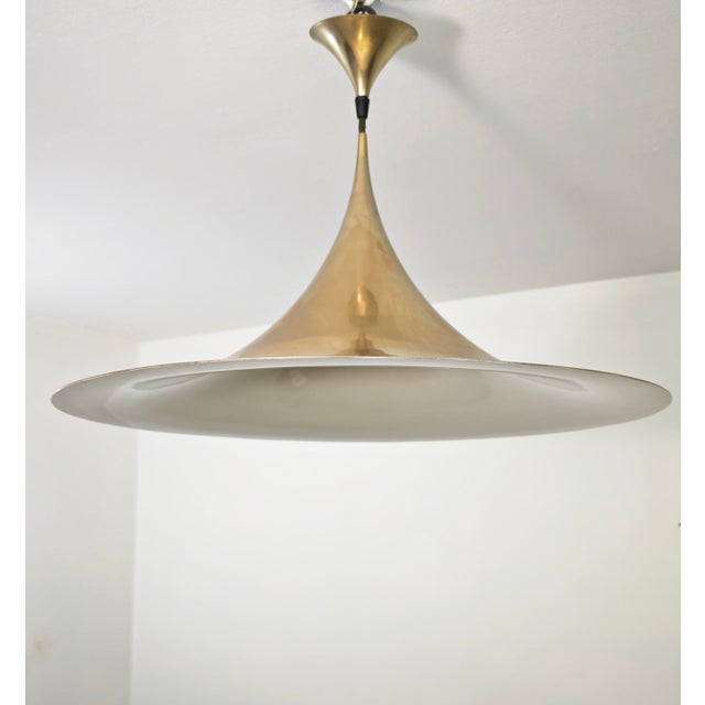 Metal Danish Suspension Lamp by Claus Bonderup & Torsten Thorup for Fog & Mørup, 1960 For Sale - Image 7 of 18