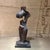 Abstract Abstract Modern Faux Bronze Composite Sculpture Stylized Female Figure For Sale - Image 3 of 12
