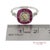 Red Gia Certified 18k 750 Solid White Gold Natural Diamond and Ruby Engagement Ring, Size 7 For Sale - Image 8 of 11