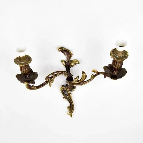 1960s Rococo Style Wall Light For Sale - Image 4 of 6