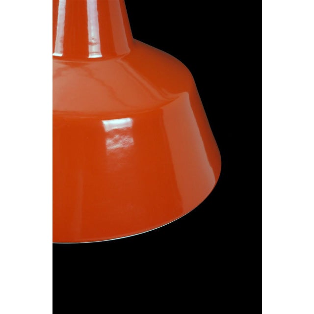 Louis Poulsen Industrial Enamel Pendant Lamp by Axel Wedel Madsen for Louis Poulsen, 1970s For Sale - Image 4 of 13