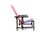 Vintage Red and Blue Chair by Gerrit Thomas Rietveld for Cassina, 1970s For Sale - Image 15 of 18