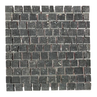 Saumur Black Marble Honed Broken Tessere Mosaic For Sale