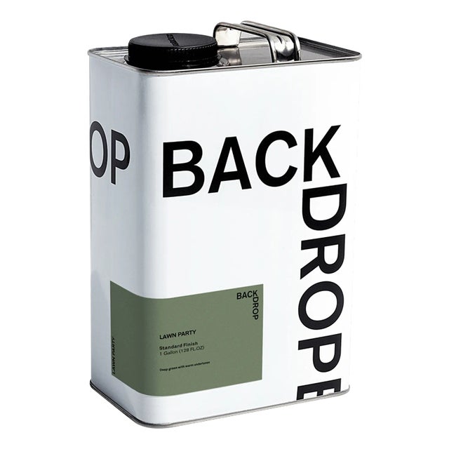 BACKDROP Standard Finish Interior Paint in Lawn Party (Deep Green) - 1 Gallon For Sale In Los Angeles - Image 6 of 6
