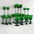 1960s Carlo Moretti Italian Green Cased Glasses- Set of 36 For Sale In New York - Image 6 of 15