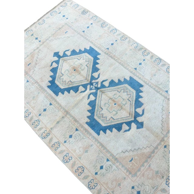 Turkish Distressed Wool Rug For Sale - Image 4 of 6