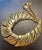 1960s MCM Jewelry Marriage Hollywood Golden Age Matte Gold Collar Necklace and Earrrigs. For Sale - Image 5 of 10