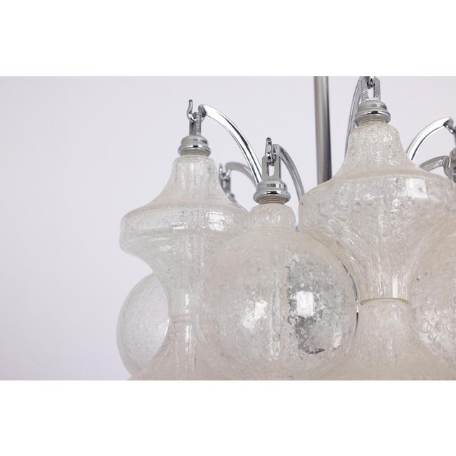 Small Glass Tulipan Pendant Light attributed to Seguso, Italy, 1960s For Sale - Image 9 of 16
