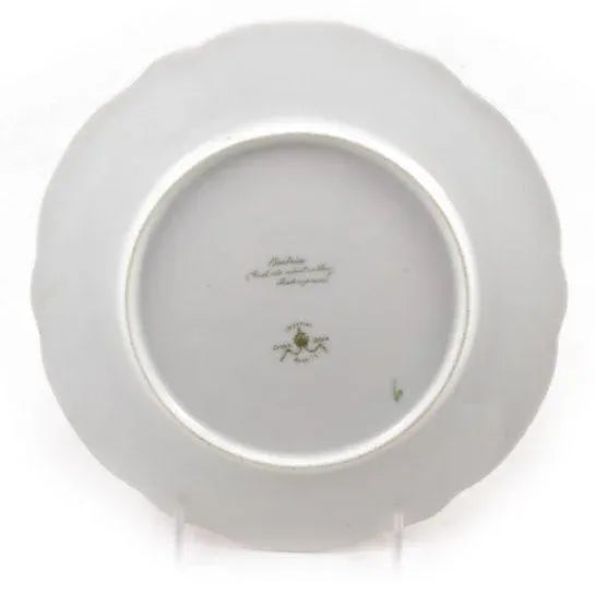 Ceramic Late 19th Century Vintage Austrian "Beatrice" Painted Porcelain Plate For Sale - Image 7 of 13