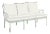 Haven Outdoor Sofa in Canvas White with Canvas Navy Welt For Sale