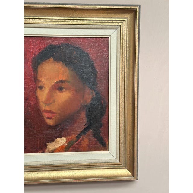 Hilding Rösiö, Spanish Girl, 1960s, Oil on Canvas, Framed For Sale - Image 14 of 18