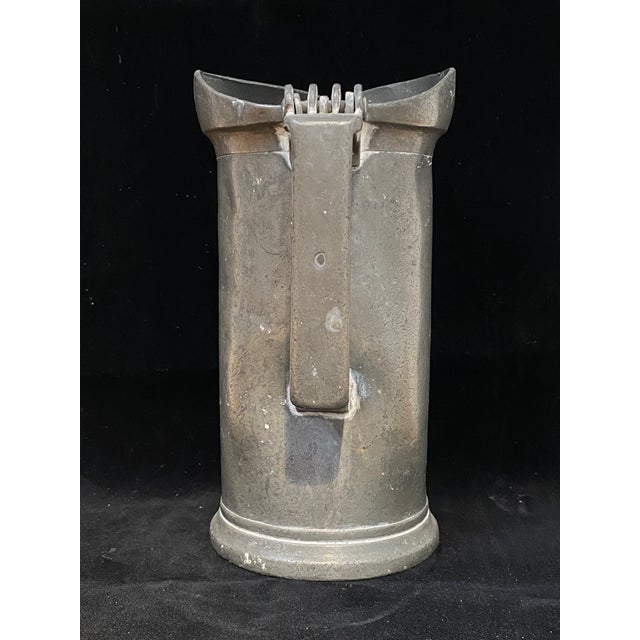 Pewter Pitcher by Albert and Muller, Lille, France, 1900s, in Very Good conditions. Designed 1890 to 1919