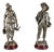 Henri Weiss, Male & Female Sculptures, Late 19th Century, Regula, Set of 2 For Sale