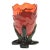 Contemporary Clear Dark Ruby, Matt Red, Bottle Green Extracolour Vase by Gaetano Pesce for Fish Design For Sale - Image 3 of 3