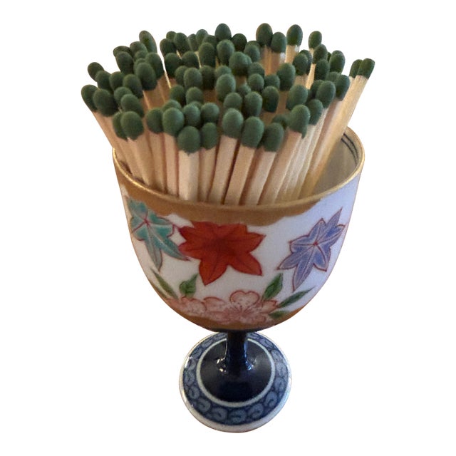 1940s Mino Shozan Ceramic Stemmed Cup From Japan For Sale