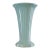 “Rare Art Deco Zanesville Stoneware Trumpet Vase, Speckled Aqua-Glaze, C. 1925–1935” For Sale