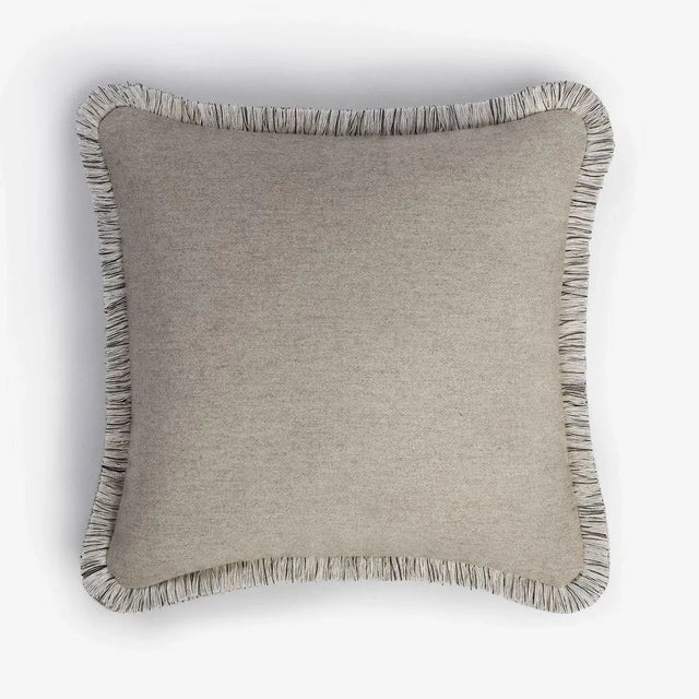 Beige Wool Artic Pillow by Lorenza Briola for Lo Decor For Sale - Image 3 of 3