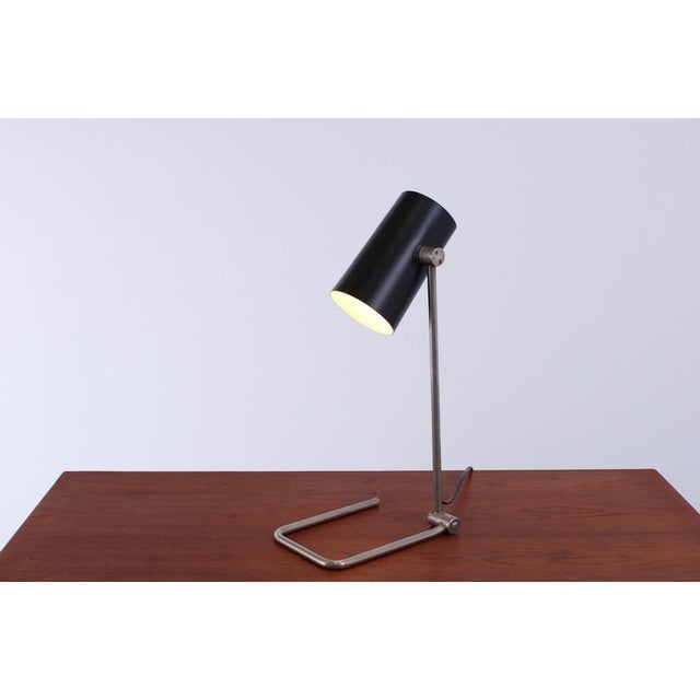 Adjustable Black Tube Metal Table Lamp by Hala Dbgma, 1950s For Sale - Image 9 of 18