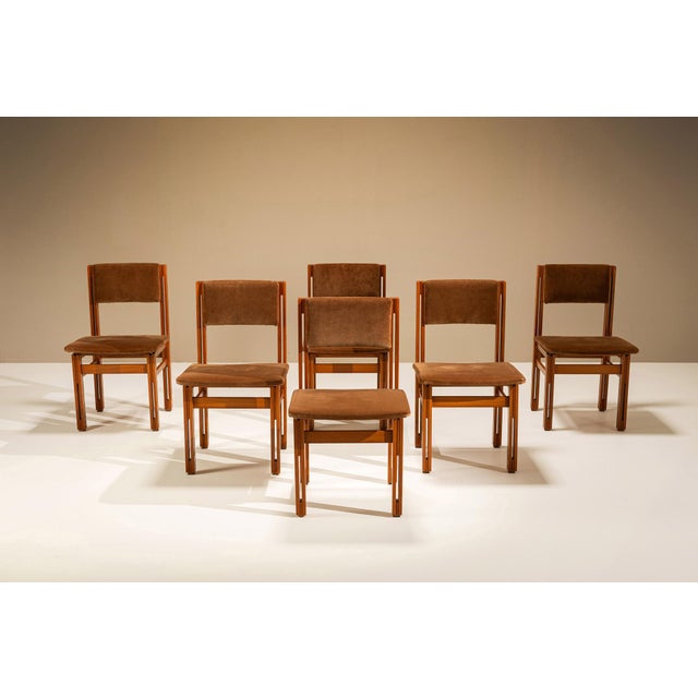 Mid-Century Modern Dining Chairs attributed to Fausto Bontempi, Italy, 1970s, Set of 6 For Sale - Image 3 of 12