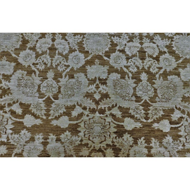 Fine Handmade Natural Dye Luxury Rug. 6'x 8'10" For Sale - Image 9 of 12
