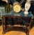 Neoclassical 1990s Bombay Company Mahogany & Green Marble Console + Side Tables (4‑Piece Set) For Sale - Image 3 of 10