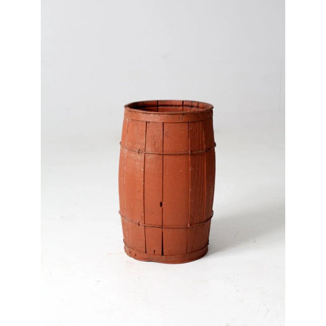 Antique Red Barrel For Sale - Image 4 of 13