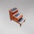 3-step library step stool upholstered in leather, opening onto 2 drawers. In very good condition.